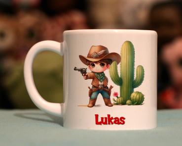 Kindertasse putziger Cowboy