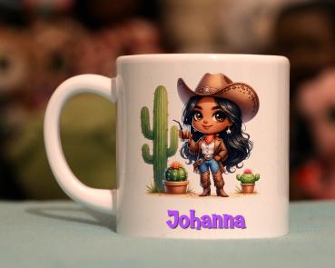 Kindertasse drolliges Cowgirl