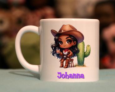Kindertasse putziges Cowgirl