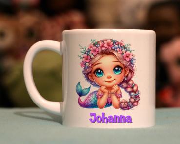 Kindertasse bezaubernde Meerjungfrau