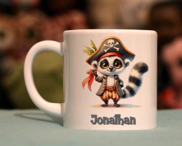 Kindertasse Pirat Lemur