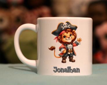 Kindertasse Pirat Löwe