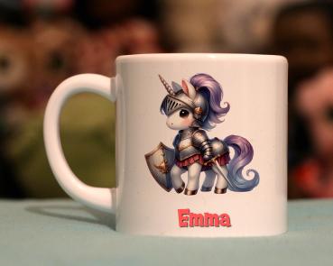 Kindertasse Ritter Einhorn