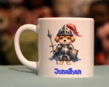 Kindertasse Ritter Hund