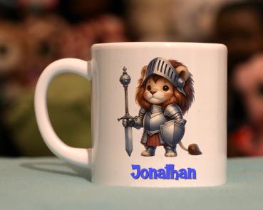 Kindertasse Ritter Löwe