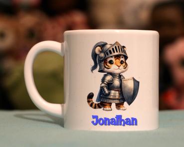 Kindertasse Ritter Tiger