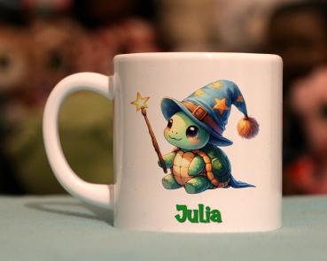 Kindertasse Zauberer Schildkröte
