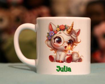 Kindertasse goldige Einhorn