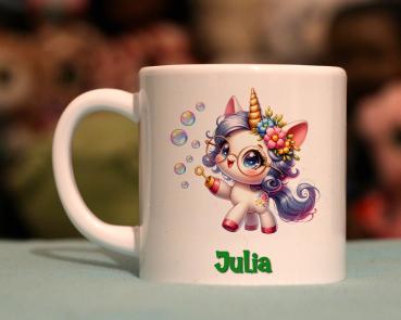 Kindertasse lustiges Einhorn