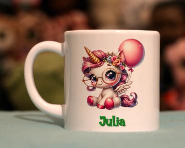 Kindertasse putziges Einhorn