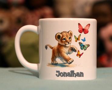 Kindertasse süßer Löwe