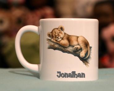 Kindertasse bezaubernder Löwe