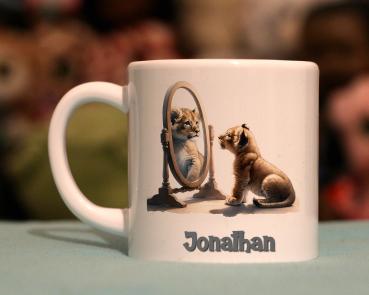 Kindertasse goldiger Löwe