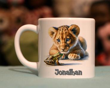 Kindertasse drolliger Löwe
