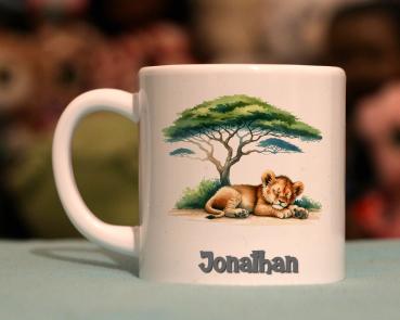 Kindertasse putziger Löwe