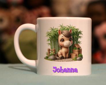 Kindertasse kleines Pferd