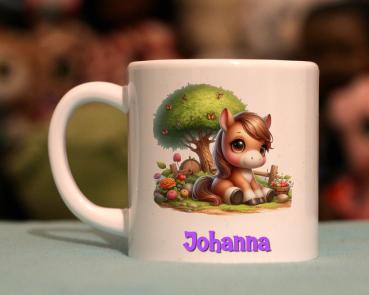 Kindertasse bezauberndes Pferd