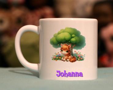 Kindertasse drollige Pferd