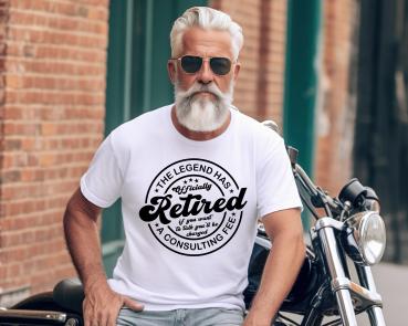 T-Shirt Weiß - Legend has retired