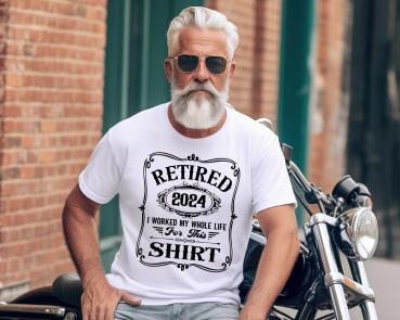 T-Shirt Weiß - Worked whole life