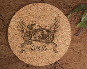 Untersetzer Kork Cafe Racer
