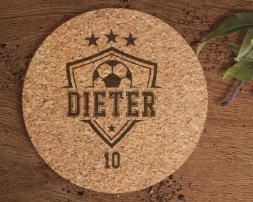 Untersetzer Kork Fußball