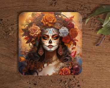 Untersetzer Dia de los Muertos Ausstrahlung