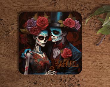 Untersetzer Dia de los Muertos Paar