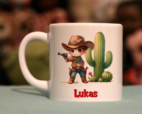 Kindertasse putziger Cowboy