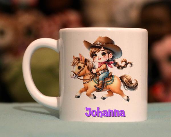 Kindertasse flottes Cowgirl