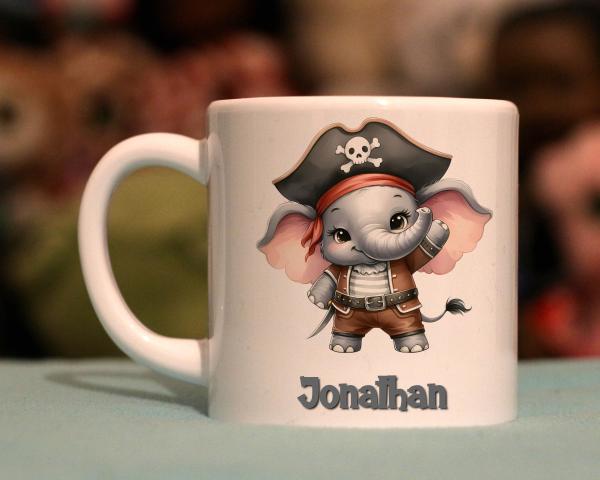 Kindertasse Pirat Elefant