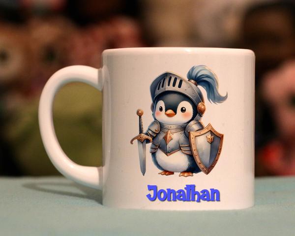 Kindertasse Ritter Pinguin
