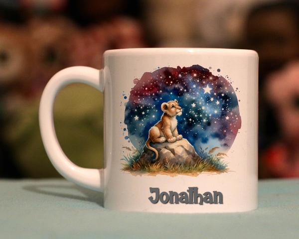 Kindertasse lustiger Löwe