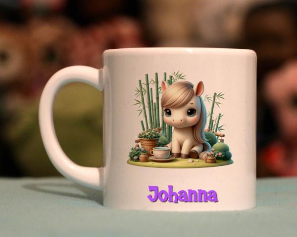 Kindertasse niedliches Pferd