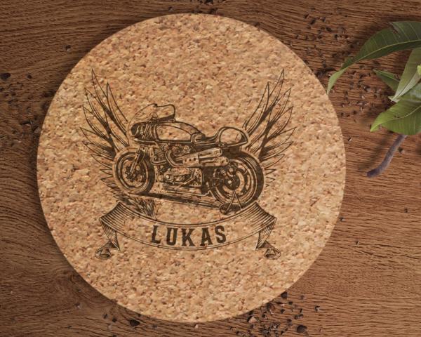 Untersetzer Kork Cafe Racer
