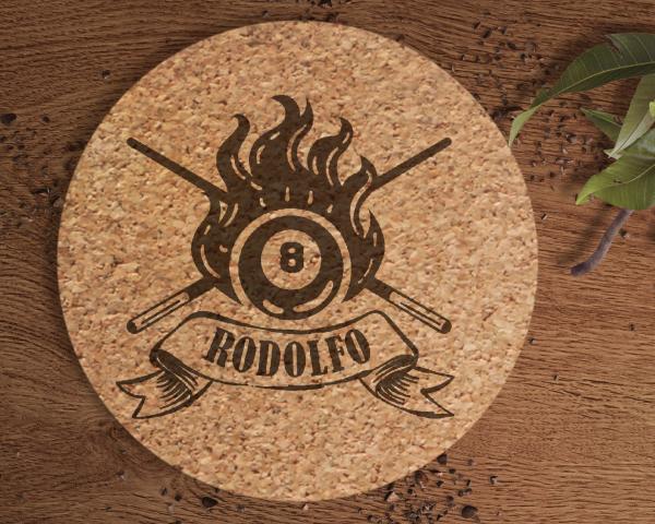 Cork coaster Billard