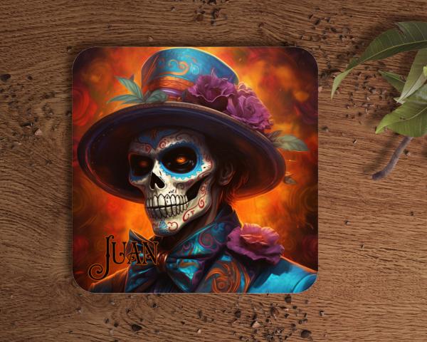 Untersetzer Dia de los Muertos Gentleman